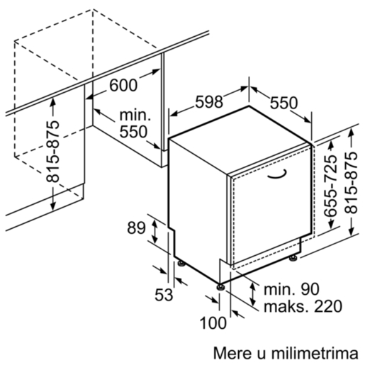 Bosch mašina za pranje sudova SMV46CX04E