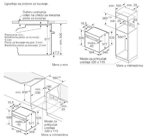 Bosch ugradna rerna HBG675BS1 sa pirolizom