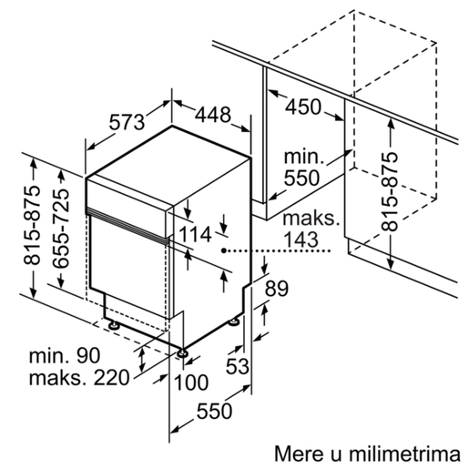 Bosch mašina za pranje sudova SPI25CS00E