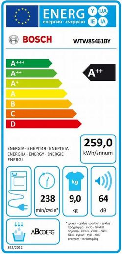 Bosch mašina za sušenje veša WTW85461BY
