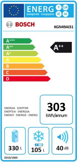 Bosch frižider KGN49AI31