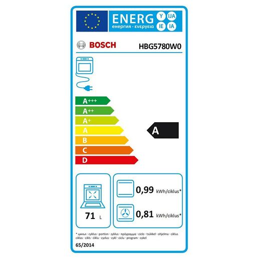 Bosch ugradna rerna HBG5780W0 sa pirolizom