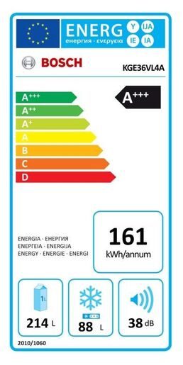 Bosch frižider KGE36VL4A