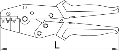 UNIOR Klešta grip za kablovske papučice 428/4