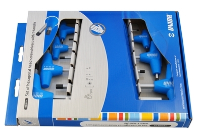 UNIOR Ključevi imbus loptasti sa T-ručicom u kartonskoj kutiji 609337