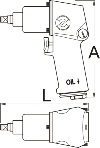 UNIOR Odvrtač pneumatski 1/2” 1561 615322