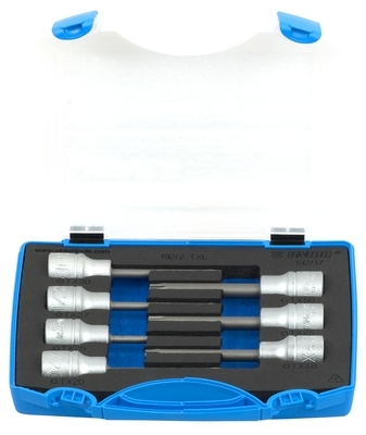 UNIOR Ključevi nasadni, dugi sa TX profilom, prihvat 1/2'', u plastičnoj kutiji 619417