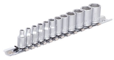 UNIOR Ključevi nasadni, prihvat 1/4'', na držaču 622628