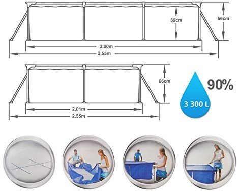 Bestway Steel Pro 56411 porodični bazen 300x201x66 cm