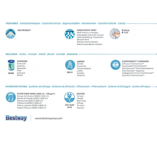 Bestway bazen Power Steel 412x201x122 cm