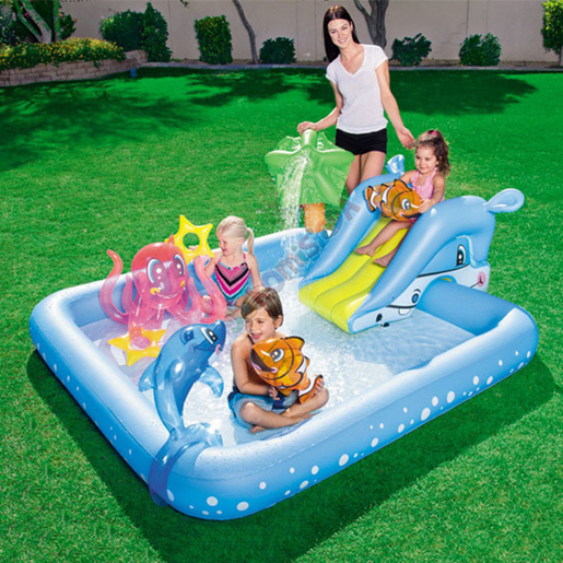 Bestway Fantastic Agvarium 53052 bazen za decu 239x206x86cm