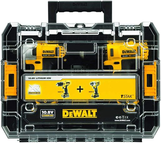 DeWalt DCK211D2T set aku alata (DCD710, DCF815, 2 x 2 Ah baterija, punjač, kofer)