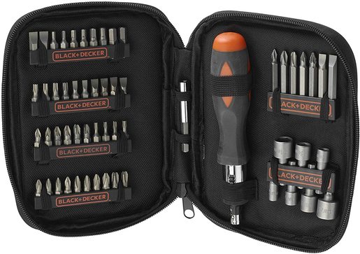 Black+Decker A7104 56-delna garnitura odvijača i bitova