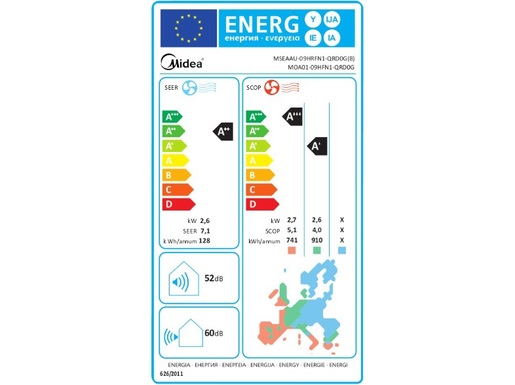 Midea klima uređaj  MSEAAU-09HRFN1-QRD0G (PINK KID STAR)