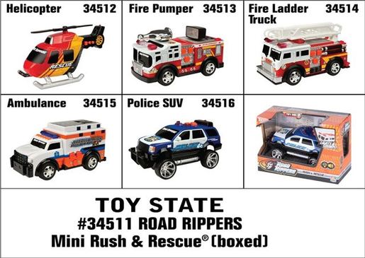 Autić Road Rippers Mini Rush & Rescue 11 cm SORTO