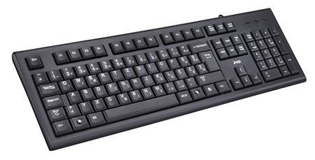 MS INDUSTRIAL Žična tastatura KB-ALPHA (Crna)