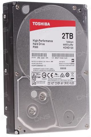 Hard Disk Toshiba P300 2TB 3.5''