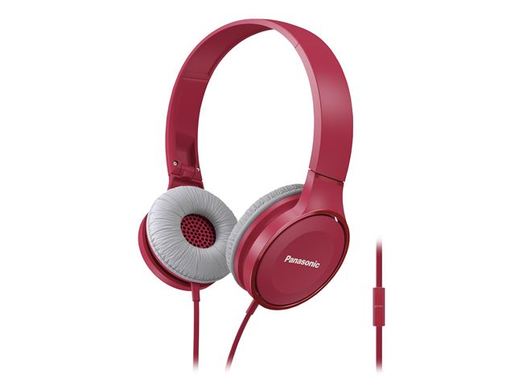 Panasonic slušalice RP-HF100ME-P crvene sa mikrofonom
