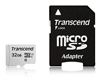 TRANSCEND MICRO SD 32GB + SD adapter TS32GUSD300S-A