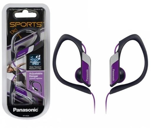 Panasonic RP-HS34E-V ljubičaste, sportske, vodootporne, slušalice