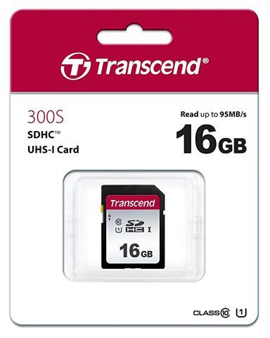 SD CARD 16GB TRANSCEND TS16GSDC300S