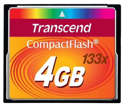 TRANSCEND Compact Flash Card 4GB - TS4GCF133