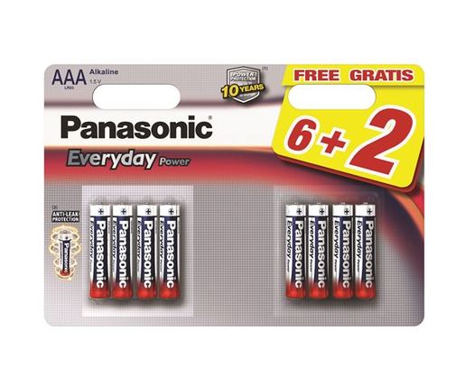PANASONIC baterije LR03EPS/8BW-AAA 8kom Alkalne Everyday