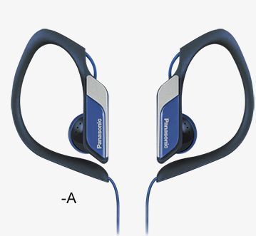 Panasonic RP-HS34E-A, plave, sportske, vodootporne, slušalice