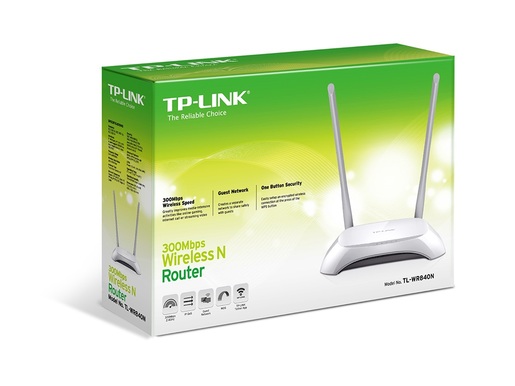 TP-LINK Wi-Fi Ruter N300, 5x10/100M port, 2x5dBi eksterna an