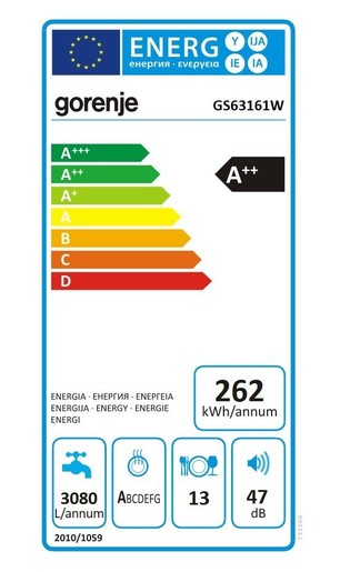 Gorenje mašina za pranje sudova GS63161W