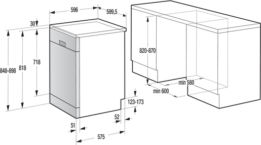 Gorenje mašina za pranje sudova GS63161W