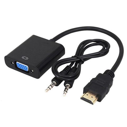 Adapter-konvertor HDMI na VGA (m/ž) + audio NEWMB