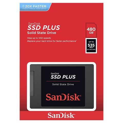 SSD  480GB SanDisk Plus SDSSDA-480G-G26