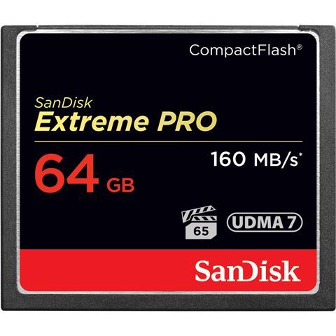 Memorijska kartica SanDisk Extreme PRO, CF, 64GB, R160/W150 MB/s, UDMA 7 (SDCFXPS-064G-X46)