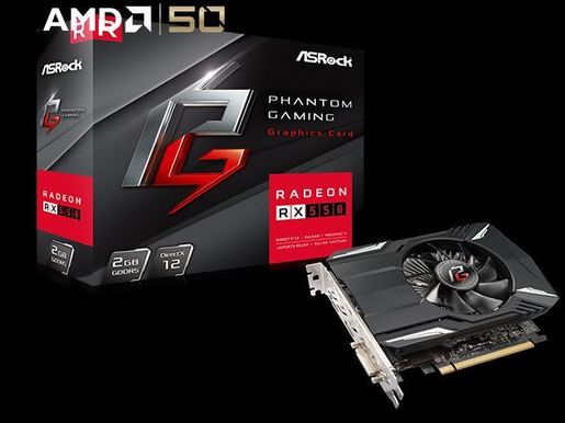 VGA PCIe ASRock PHANTOM G R RX550 2G