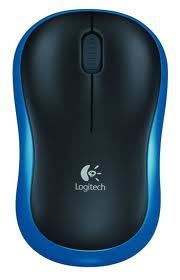 LOGITECH Bežični miš M185 (Plavo/Crni)