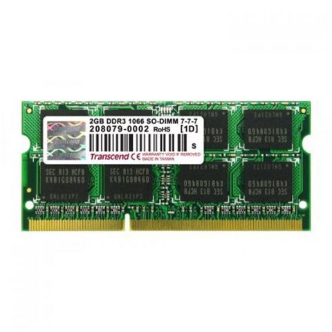 Memorija branded Transcend 2GB DDR3 1066MHz SODIMM
