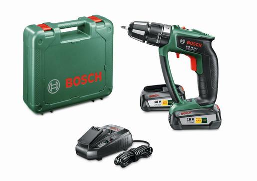 Bosch PSB 18 LI-2 Ergonomic akumulatorska vibraciona bušilica odvijač (2x2,5Ah) 06039B0301