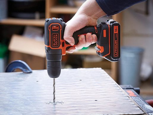 Black+Decker BDCDC18K akumulatorska bušilica - odvijač (1 baterija, punjač, kofer)