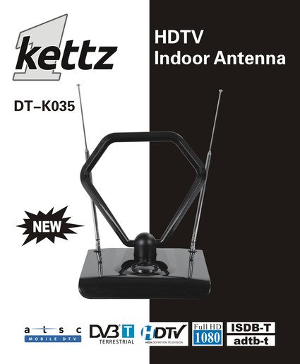 Kettz DT-K035, sobna TV/FM antena