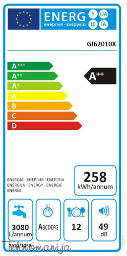 Gorenje mašina za pranje sudova GI62010X