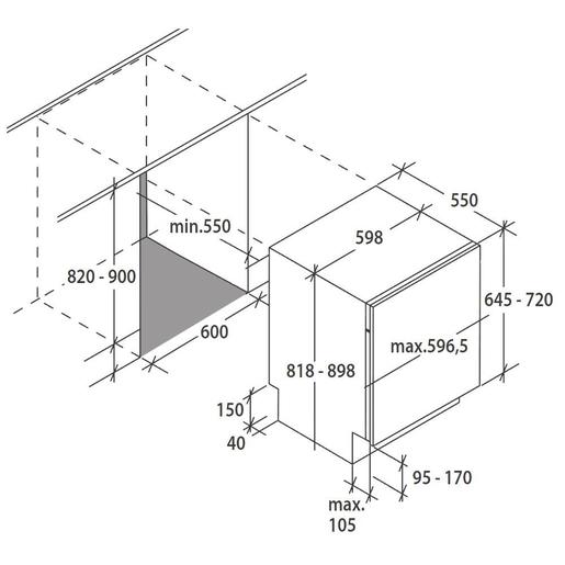 Candy ugradna mašina za pranje sudova CDIM 3T623PRDF