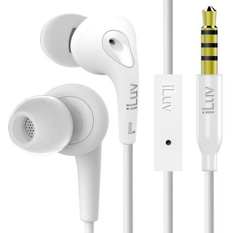 iLuv BBGUM3INWH iLuv BubbleGum Stereo Earphones (with Microp