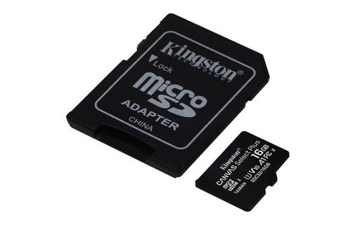 MICRO SD 16GB KINGSTON + SD adapter SDCS2/16GB