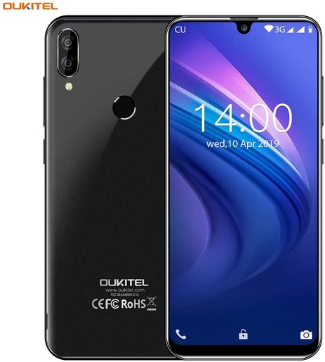 Oukitel C16 crni, mobilni telefon