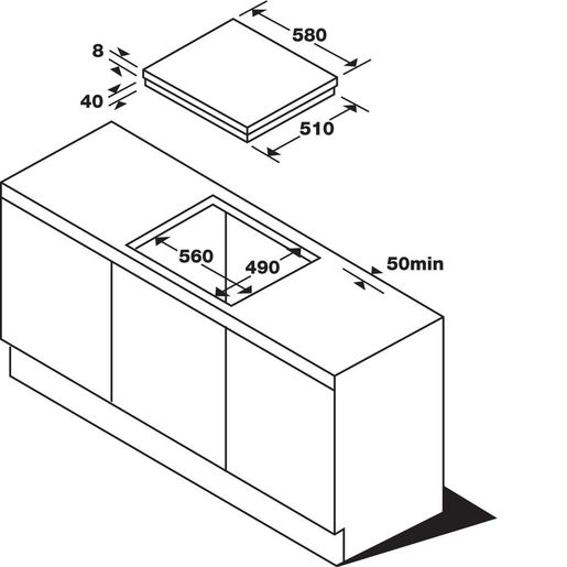 Whirlpool ugradni set rerna OAS KN8V1 IX & ploča AKM 613 IX 01