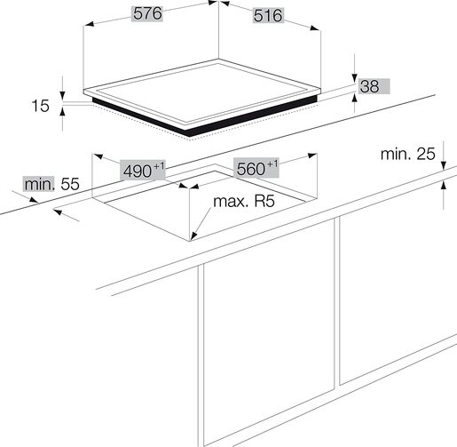 AEG HK634021XB ugradna ploča