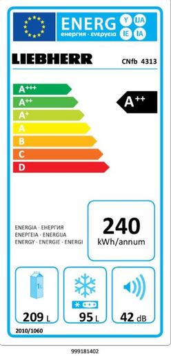 LIEBHERR kombinovani frižider CNfb 4313