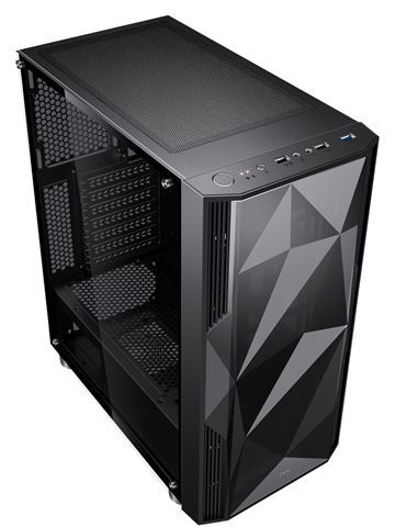 KUĆIŠTE MS PRISM BLACK gaming kućište + MS CAT7 retra.