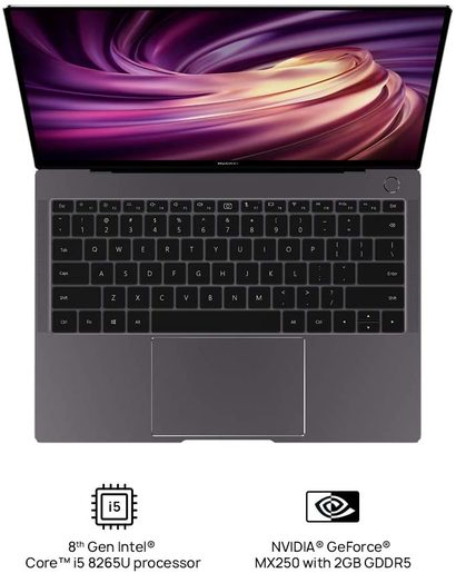 Laptop HUAWEI Matebook X Pro (MACHC-WAE9LP) 53010VVN 13.9“ 3K 3000x2000 450 nits Touch Quad Core Intel Core i7-10510U  1.8GHz,16GB RAM,1 TB SDD,NVIDIA GeForce MX 250,Windows 10 Home,laptop